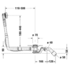 792202000001000 Duravit Комплект слив-перелива для ванны, цвет хром (new 2021)