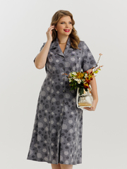 4536 Халат на пуговицах