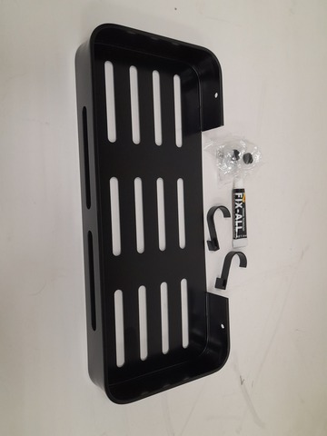 Полка для ванной с 2 крючками