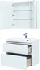 Aquanet 242524 Тумба с раковиной Гласс 80 цв.белый (242524)