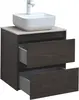 Aquanet 287894 Компл.2 - Тумба Nova Lite 60 2 ящ. цв. дуб черный (287894)