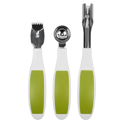 Набор для нарезки фруктов (материал: нержавеющая сталь, ручка - пластик)