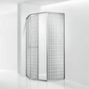 RGW 33328200-241L Душевой уголок 100*100*200 RGW SV-82 "L" Трапеция/Хром/Черная вуаль/8 триплекс