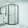 RGW 350608800-24 Душевой уголок 100*100*195 RGW HO-088-B Трапеция/Чёрный/Матовое/8 мм (2 уп.)
