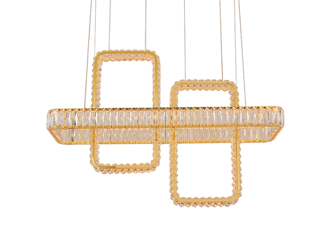 Подвесная светодиодная люстра Newport CRYSTAL 8232+2N/S gold , М0071017