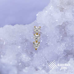 3K Heart Crystal PVD Yellow