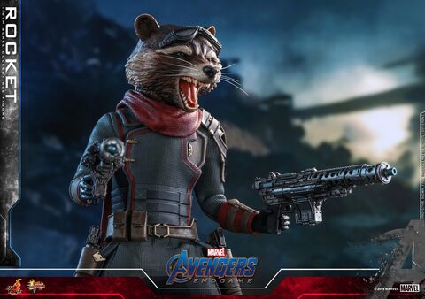 Фигурка Енот Ракета масштаб 1/6 Мстители Финал Hot Toys