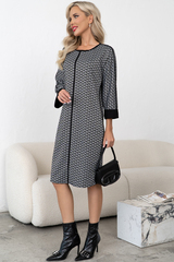 Платье Алана (черный/белый) Р11-1231/3 Nikol