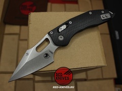 Нож Microtech Stitch Ram-Lok FP V.2025 - рукоять черный G10, клинок серый, плейн заточка