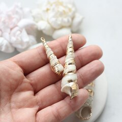 Подвеска Ракушка с позолотой 30-75 на 10-20 мм, РК040