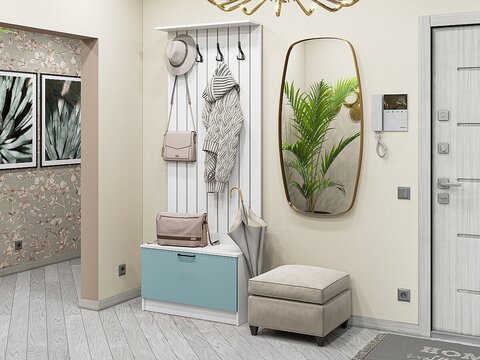 Прихожая Стиль-01 Grey-green In 2S Белый