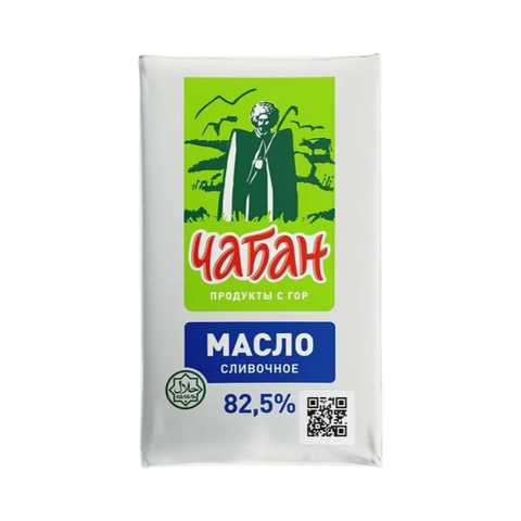 Масло сливочное Чабан 82,5% 180гр фольга
