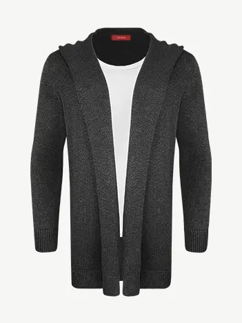 Кардиган с капюшоном из шелка