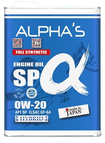 Масло моторное ALPHA'S 809444 0W-20 SP 4L
