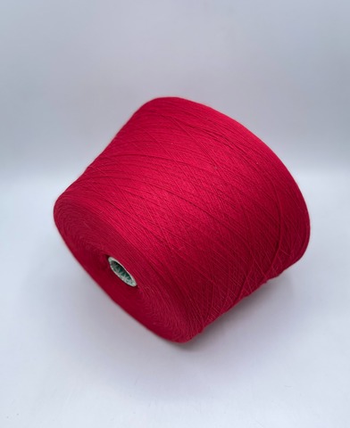 Бобинная пряжа,1500м, 50% меринос, 50% акрил,Красный, 36912