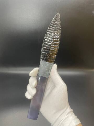 Обсидиановый клинок рукоять Агат 25 см