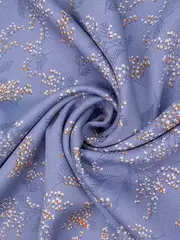 Ткань твил принт 140 г/м2, 100% вискоза, ш. 145 см, голубой