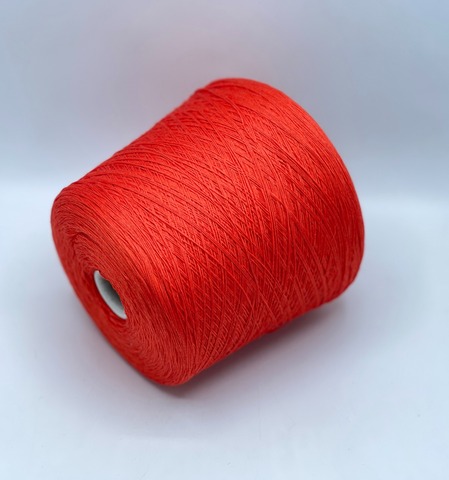 Luxury Selection by Ri.Go, Lucente, 700м. 50% Меринос экстрафайн, 50% Шелк Шаппе, Оранжевый коралл(55/818), 37682