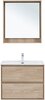 Aquanet 340169 Тумба с раковиной Милан 80 цв. дуб светлый (340169)