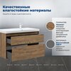 Aquanet 365913 Тумба с раковиной Nova Lite 2.0 100 R 2 ящ. цв. дуб рустикальный (365913)