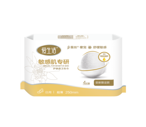 iLiFE Shumin Дневные гигиенические прокладки для чувствительной кожи, 4 шт