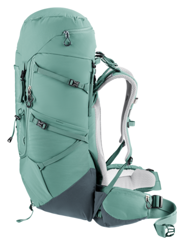 Картинка рюкзак туристический Deuter Aircontact Core 45+10 SL Jade-Graphite - 11