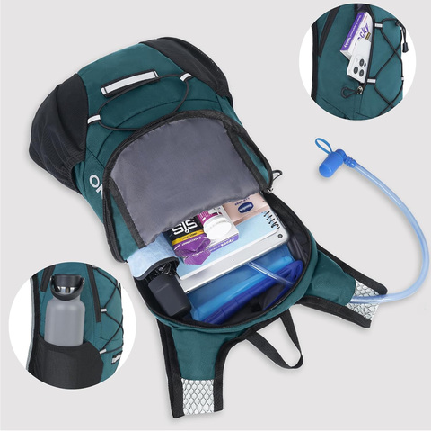 Картинка рюкзак беговой Nevo Rhino 9006-nw Plaid Dark blue - 2