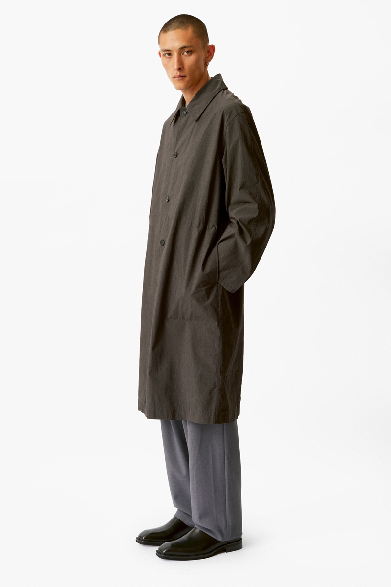 Темно-коричневый хлопковый тренч Heathen