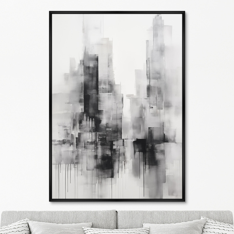 ArtNoMore - Репродукция картины на холсте Evening in the city, No 1, 2024г.