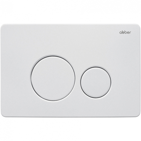Abber AC0121MW Кнопка смыва, цвет: белый матовый