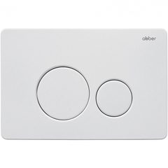 Кнопка смыва ABBER AC0121MW белая матовая фото