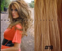 Набор Мега 8 прядей,цвет #18-медный пепельный блондин-70 CM