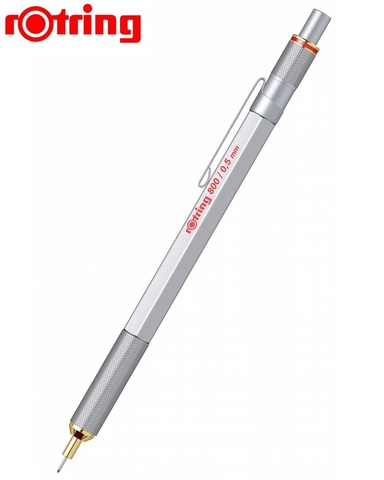 Карандаш механический Rotring 800 Matte Silver GT, 0.5 mm  (1904449)