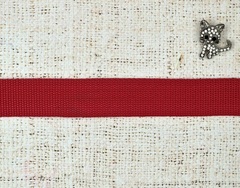Лента ременная стропа, 21 гр/м, ш. 3,8 см, красный