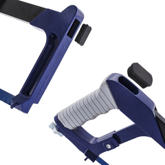 Ножовка по металлу КОБАЛЬТ 300 мм, алюм. рукоятка, металл. рамка с упором, установка полотна 45/90 град., полотно в компл. (246-517)