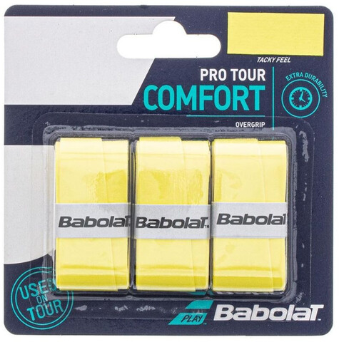 Намотки теннисные Babolat Pro Tour yellow 3P