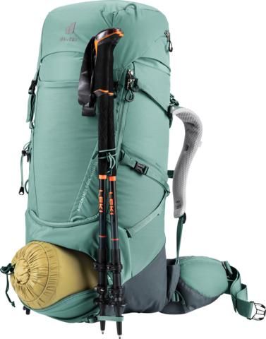 Картинка рюкзак туристический Deuter Aircontact Core 45+10 SL Jade-Graphite - 13