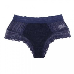 Трусики бразилиана Floral Lace, синие, M-L