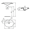 Раковина встраиваемая 55х43 см Ideal Standard Connect E5039MA