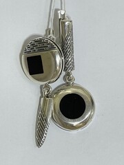 Бруклин (серьги из серебра)
