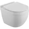BelBagno BB017CH-TOR/SC SENSO-TOR Унитаз подвесной безободковый  со смывом "Торнадо", с сиденьем дюропласт soft close, BB017CH-TOR/SC