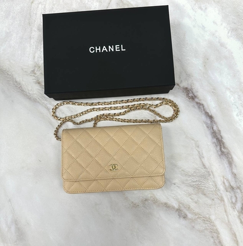 Сумка-кошелек Chanel Wallet On A Chain кремовый