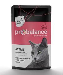 Влажный корм Pro Balance Active для активных кошек, 85 г