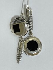 Бруклин (серьги из серебра)