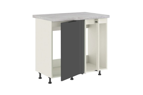 Брауни МП-1000 шкаф под мойку (Стол под мойку (прямой угол) одна створка+2 фальшпанели)