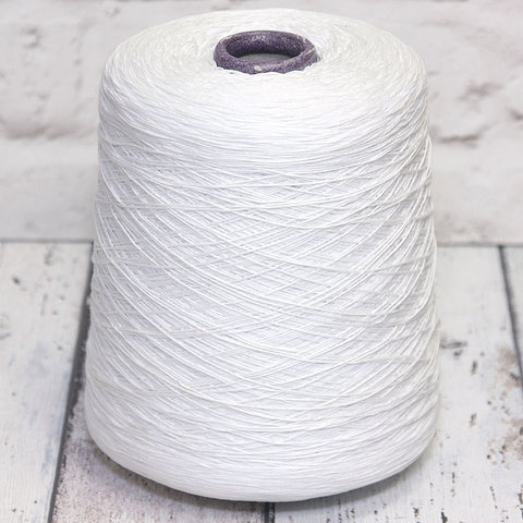 Хлопок 100% TESSILI BRESCIANE / OSLO GASATO 8/50 белоснежный
