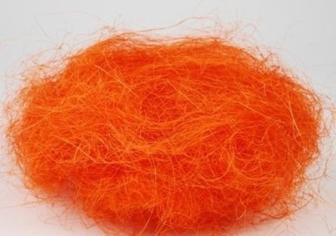 Наполнитель сизалевое волокно, 40-45 г. Цвет оранжевый