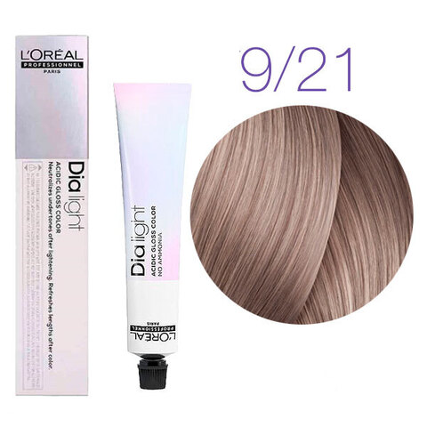 L'Oreal Professionnel Dia light 9.21 (Очень светлый блондин перламутровый пепельный) - Краска для волос