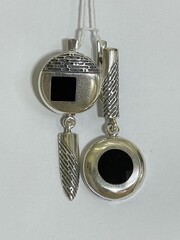Бруклин (серьги из серебра)