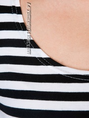 Купить Платье с длинным рукавом в морском стиле (черная полоса) в Магазине тельняшек